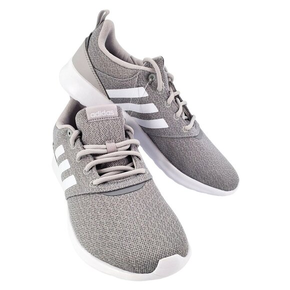 ADIDAS Sneakers Womens 6 Cloudfoam QT Racer Activewear Athletic Shoes Gray - Picture 2 of 13